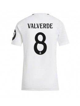 Real Madrid Federico Valverde #8 Replika Hemmakläder Dam 2024-25 Kortärmad